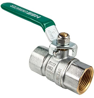 Kugelhahn 1493, UNIWATER CHROM - DVGW bis +150°C - beidseitig Innengewinde 1 1/2 Zoll