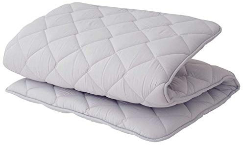 EMOOR Japanische Faltbarer Futon Matratze, 160 x 210 cm, Grau Hergestellt in Japan, Tatami matten Bodenmatratze, Fest, Polyester