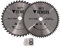 2 lame per sega circolare 300 x 30 mm, per legno HM TCT 40Z 60Z, anelli riduttori 20-16 mm