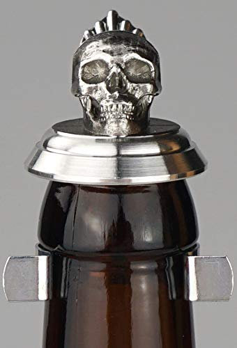 Flaschendeckel Zinn, Bierflasche Zinn Deckel, Bierflaschendeckel, Skull, Totenkopf, Gothic, Corona