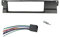 KCSAC Fascias Din Radio Panel Fit For BMW 3 Series E46 1998-2005 DVD Fascia Dash Mount Kit Installation With Wire Harness Adapter