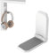 KIWIFOTOS Colgador adhesivo para auriculares, Soporte para Cascos - Blanco