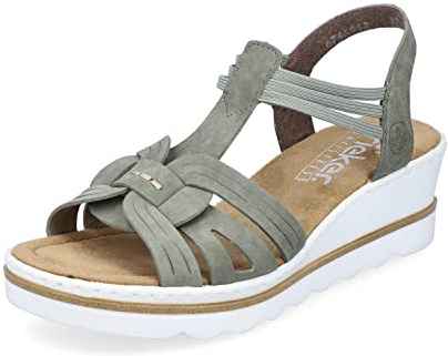 Rieker Damen Sandaletten 67459, Frauen Sandalen