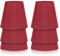 Cyrank Rot Kleine Lampenschirm, Lampenschirm für Tischlampe, Stoff E14 Kronleuchter Lampenschirme, 6 Stück Lampshade, Moderner Lampenschirm, Pendelleuchte, für Tisch, Boden, Wandlampen(Weinrot)