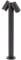 PRIOS Außenleuchte Tulimar (Modern) in Schwarz aus Aluminium (2 flammig, GU10) - Wegeleuchte Pollerleuchte Wegelampe Sockelleuchte