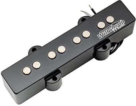 Wilkinson WOJB Vari Gauss Keramik 4-Saiter Jazz Bass Tonabnehmer Hals Pickup für JB Style E-Bass, Schwarz