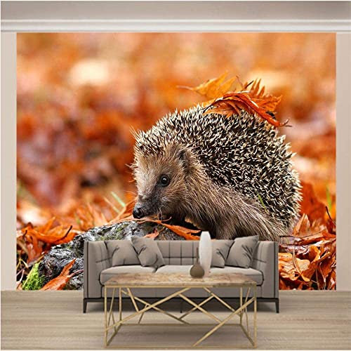 Modernes 3D Tierischer Igel Tapete Zum Aufkleben Und Abziehen, Entfernbares Wandpapier, Wandbild Für Wohnzimmer, Büro, Hotel, Restaurant, Schlafzimmer, Tv-Hintergrund, Wandposter, Wa 400(B)x280(H)cm