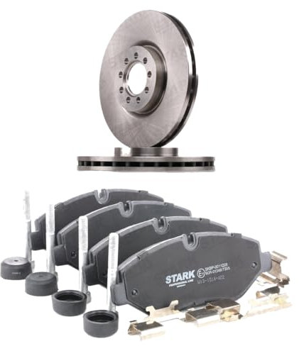 STARK SKBK-10992046 Bremsenset Vorne Belüftet 290mm - Bremsen Set mit Bremsscheiben und Bremsbeläge Satz