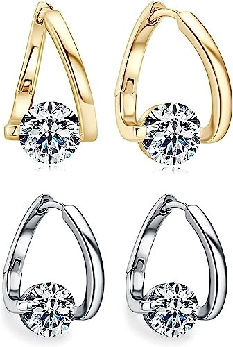 Flysmus Halolux Lymphvity Germanium Ohrringe, Lymphdrainage-Ohrringe, Lymphdrainage Ohrringe, Lymphdrainage Ohrringe, Magnettherapie Ohrringe (Silber + Gold)