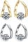 Flysmus Halolux Lymphvity Germanium Ohrringe, Lymphdrainage-Ohrringe, Lymphdrainage Ohrringe, Lymphdrainage Ohrringe, Magnettherapie Ohrringe (Silber + Gold)