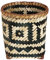 DOITOOL Rattan Waste Basket Bamboo Woven Waste Basket, Woven Storage Baskets, Round Trash Can, Rustic Wicker Garbage Bin Container, Rattan Wastebasket for Home Office Wicker Trash can