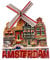 Amsterdam Netherlands Windmill House Refrigerator Magnet 3D Travel Souvenir Fridge Decoration Magnetic Sticker Craft Collection