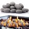 Suzile 48 Pcs Lava Rocks for Fire Pit, 2-3 Decorative Firepit Rocks Ceramic Fiber Pebble Stones Natural Lava Stones for Outdoor Indoor Gas Fireplace Landscaping(Gray)