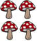 Yalulu 10 Stück Pilz Chenille Patches Aufnäher zum Aufbügeln, Patches Zum AufbüGeln Patch Sticker Gestickte AufnäHer Applikation für T-Shirt Jeans Kleidung Taschen