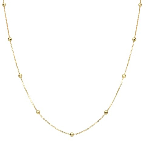 LUXENTER Liydat Halskette mit 18-karätigem Gelbgold