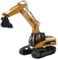 Huina CY1535 2.4G 15ch RC Excavator with Die Cast Bucket Constuction Vehicle, Yellow