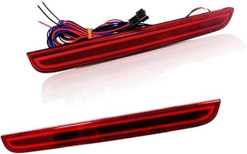 Auto Rücklicht für Dodge Challenger 2015-2019, wasserdichte Blinker Lampe Rückleuchte Links Rechts Ersatz Zubehör,A/Red