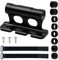 Granvoo Support de Fixation de Fourche de Vélo, Support Velo Voiture Toit en Alliage d'Aluminium, Clip Fixation sur Fourche de Vélo pour 5/12/15x100mm 15x110mm