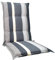 Dehner Gartenstuhl-Polster Ligura für Hochlehner, 71 x 50 x 50 cm, Baumwolle/Polyester/Viskose, grau