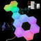 SNADER 10pcs Hexagon Led Panel Gaming led Wand led Smart WiFi RGBIC Musik Sync Light Panel Kompatibel mit Alexa und Google Assistant App Steuerung DIY Kombinierbar für Gaming Deko [Energieklasse A]