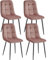 Colenis - Ela Esszimmerstühle - 4er Set - Rose - Samt - Für Esszimmer, Küche & Wohnzimmer - Modernes Design