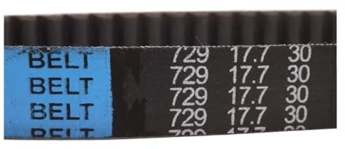 Keilriemen Zahnriemen Antriebsriemen Für Motorrad-Roller 669 729 669-18-30 729-17.7-30 Für GY6 50ccm 80ccm 1p39qmb 139qmb Übertragungsriemen(729-17.7-30)