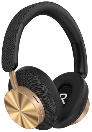 TEISCHE Auriculares inalámbricos de Bluetooth 5.3 Cascos Auriculares supraaurales Wireless Over Ear Headphones Bluetooth de Diadema con cancelación de Ruido Sonido estéreo Bass Potente duración 40H