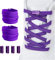 Shecret 2 Paia Elastici Lacci con Chiusura in Metallo, Lacci Senza Nodo No Tie Lacci, Durable Lacci Elastici per Bambini e Adulti, Adatto a Tutte Le Scarpe, per Scarpe Sportive, Viola