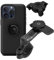 Quad Lock Motorcycle Handlebar Phone Mount PRO Kit with Vibration Dampener and iPhone 15 Pro Max MAG Case
