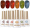 Born Pretty UV Nagellack Jelly - Braun Rot Orange Grün Blau Gel Nagellack Herbst Winter Transparent UV Lack Maniküre und Nagelkunst DIY zu Hause