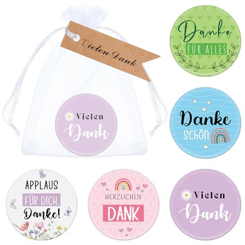 Fiada 20 Magnete mit Danke Magnete mit Sprüchen Danke für Alles Kühlschrankmagnet Dekorative Kleines Dankeschön Kollegen Geschenk Abschied Kleine Präsente für Mitarbeiter Weihnachten