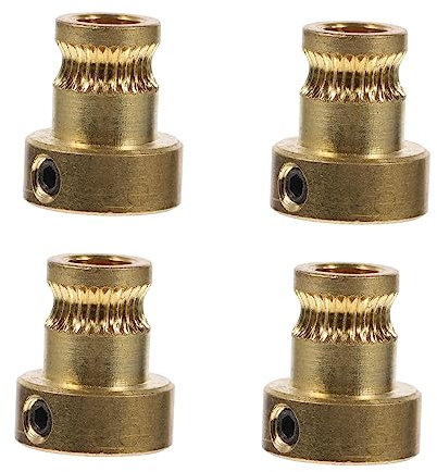 NAMOARLY 4stücke Messing Extruder Drucker Zuverlässiges Und Leichtes Zuführrad Aus Kupfer Ersatzteil Für Verbesserte Druckleistung