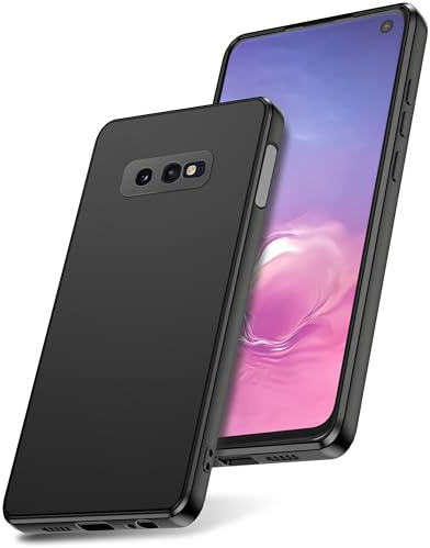 Watana for Samsung Galaxy S10e Case,Silicone Phone Case,Black | Soft-Touch,Shockproof,DustProof,Antiskid Full Body Armour Phone Cover with Microfiber Lining for samsung S10e S10 e