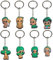 MIZT Porte-Clés Grroot, 8 Pièces Anneau de Clé Pendentif Porte-clés, Convient pour la Décoration de Fête Des Enfants Adulte, Les Cadeaux de Noël, Les Cadeaux D'anniversaire