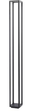 Lucande LED Mastleuchte außen Thorvid (Modern) in Schwarz aus Aluminium (1 flammig,) - Kandelaber Außenleuchte