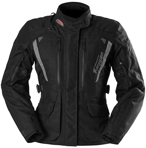 Furygan Damen Apalaches Lady Evo Furygan Apalaches Lady Evo – Damen-Motorradjacke für alle Jahreszeiten – wasserdicht, atmungsaktiv – D3O-Protektoren – abnehmbares Thermofutter – 12 Taschen (1er Pack)