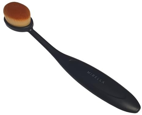 Mibella Professional Highlighter Pinsel, Ergonomischer Griff, Schwarz, Makeup, Gesicht, Kosmetik, 29000