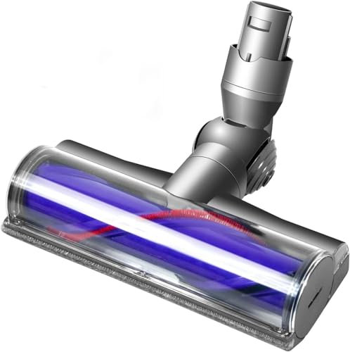 Elektrische Bürste kompatibel für Dyson V6 DC58 DC59 DC62 DC72 DC74 SV04 SV06 SV09,Hartboden-Aufsätze für Dyson V6 Staubsauger Turbobürsten-Reinigungskopf für Böden und Teppiche