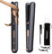 Straxelle 2 in 1 Glätteisen Kabellos und Lockenstab,Haarglätter mit 10000mAh Tragbares Reiseglätteisen 3 Einstellbare Temperaturen 175°C-215°C hair straightener mit LED-Anzeige für alle Haartypen