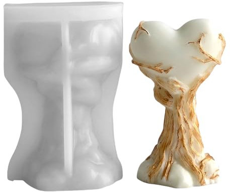 Moule multifonction en silicone en forme de cœur pour travaux manuels et ateliers créatifs réutilisables