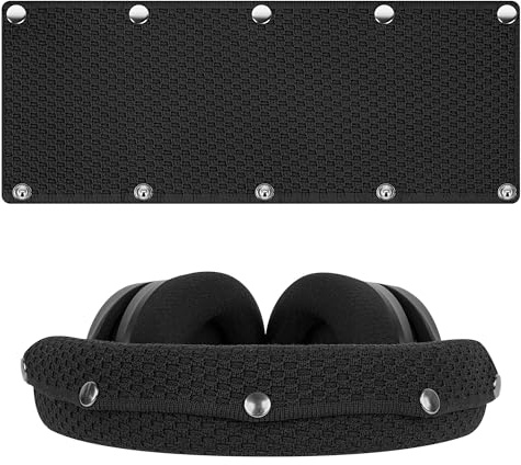 Linkidea Kopfbandschutz kompatibel mit ATH-M50X, HyperX Cloud II, Turtle Beach Stealth 700 Gen 2, Razer Kraken 7.1 V2, Logitech G PRO, Beyerdynamic DT 990 PRO, Philips SHP9500 (Schwarz)