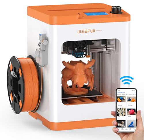 TINA2S 3D Printer, WEEFUN 3D Printers for Beginners & Kids, Ready to Print | Fully Assembled Auto Leveling 3D Printers for Kids, Silent Printing, Fully Open Source DIY Mini 3D Printer for Home, School