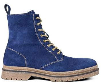 Joe Browns Men's Lace-up Blue Suede Boots Fashion