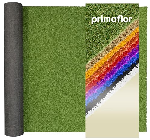 Primaflor Kunstrasen Fun4You | 200 x 200 cm | Grün | 12 mm | UV-stabil | wasserdurchlässig | Rasenteppich für Außenbereich | Outdoor-Bodenbelag als Bootsdeckbelag & für Sport
