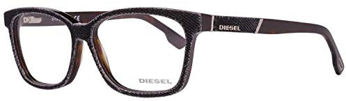 Diesel Brillengestelle DL5137 55056 Rund Brillengestelle 55, Schwarz