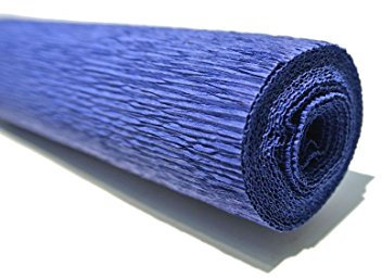 Bellaflor Floristenkrepp 50 cm x 250 cm lichtecht, Nicht ausblutend, dunkelblau 28