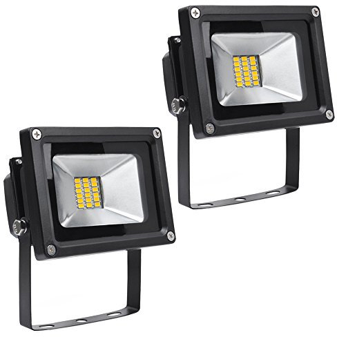 Greenmigo 2x 20W 30W 50W 80W SMD LED Fluter Strahler Gartenlampe Warmweiß warmweiss Licht mit Schwarz Aluminium Gehäuse Wasserdicht IP65 85-265V