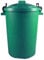 Easy Shopping 85 Litre 85L Extra Large Colour Plastic Dustbin Garden Bin Clip on Locking Lid Heavy Duty for Rubbish Recycle Waste Animal Feed Storage Unit (1, Green)