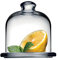 Transparente Glasplatte für Süßigkeiten und Obst mit transparenter Glaskuppel cod.SB00390LU cm 10,5h diam.10 by Varotto & Co.