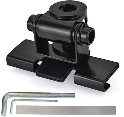 Bingfu Vehicle CB Radio Antenna Mounting Through Hole Fix Bracket 15mm Hole Lip Mount for Car SUV Truck CB Radio Ham Amateur Radio Mobile Transceiver Antenna UHF SO-239 Female Bulkhead Mount Connector